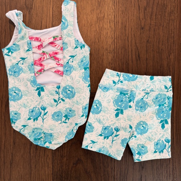 SweetHoney leotard and short set 5y - Picture 2 of 4